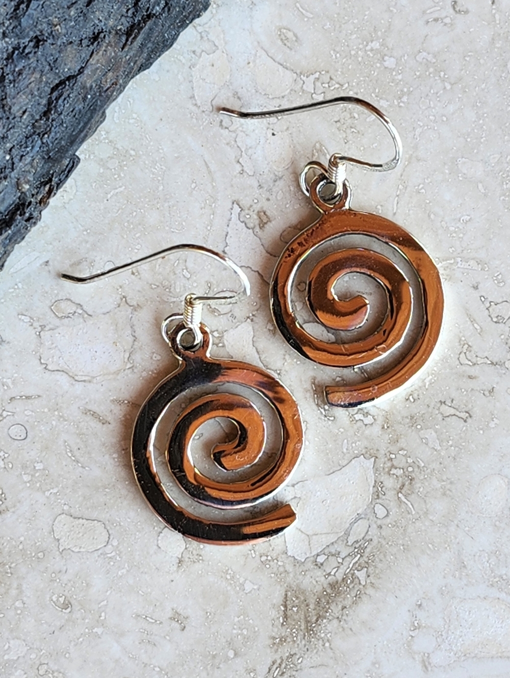 Sterling Silver Swirl DESIGN earrings
